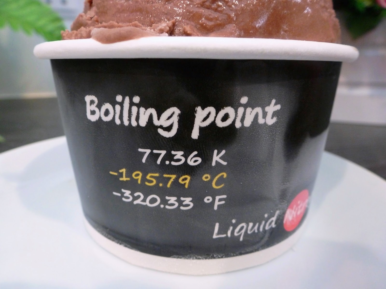 What is the boiling point of liquid nitrogen?